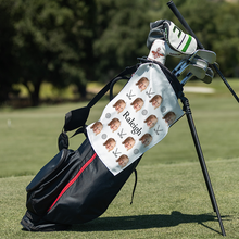 Load image into Gallery viewer, Personalized Heart Baby Golf Towel