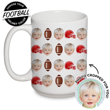 Load image into Gallery viewer, Personalized Football Mug