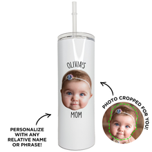 Load image into Gallery viewer, Personalized Baby Skinny Tumbler