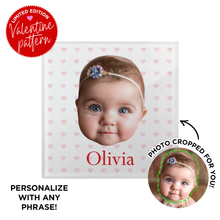 Load image into Gallery viewer, Personalized Valentine Baby Coaster