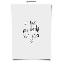 Load image into Gallery viewer, Your Child's Handwritten Note On A Mug