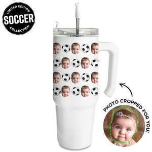 Personalized Soccer Large Tumbler