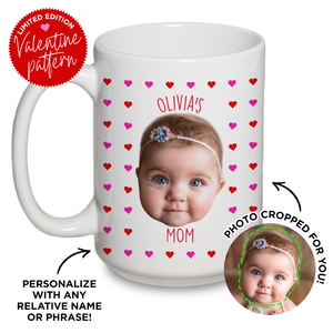 Personalized Heart Face Mug