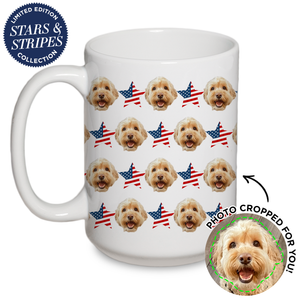 Personalized Pet Stars and Stripes Mug