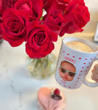 Load image into Gallery viewer, Personalized Heart Face Mug
