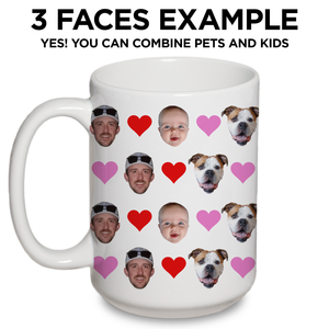 Personalized Heart Pattern Mug