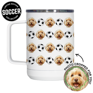 Personalized Pet Soccer Travel Mug