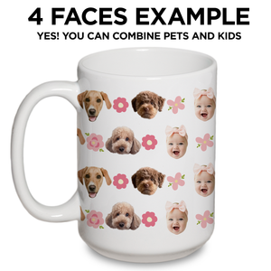 Personalized Flower Pattern Mug