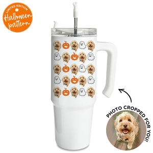 Personalized Pet Halloween Large Tumbler