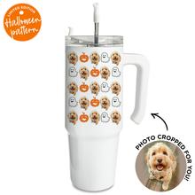 Load image into Gallery viewer, Personalized Pet Halloween Large Tumbler
