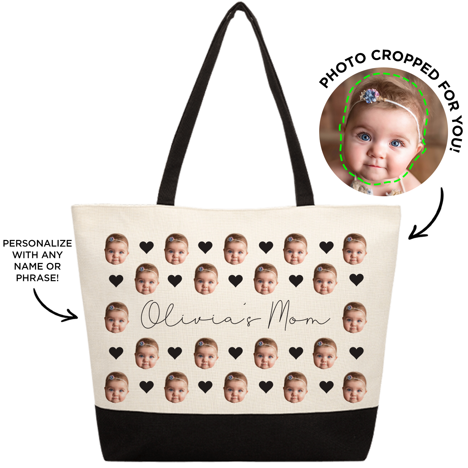Personalized baby tote bags online