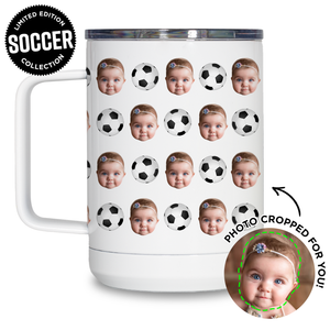 Personalized Soccer Travel Mug