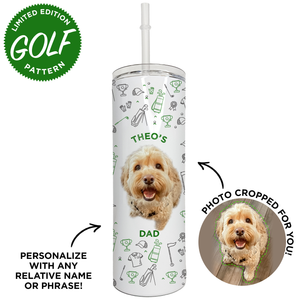Personalized Pet Golf Skinny Tumbler