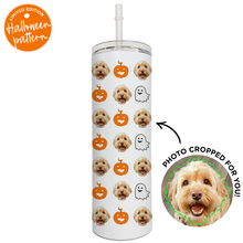 Load image into Gallery viewer, Personalized Pet Halloween Skinny Tumbler
