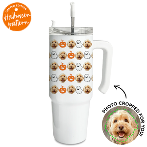 Personalized Pet Halloween Large Tumbler