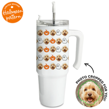 Load image into Gallery viewer, Personalized Pet Halloween Large Tumbler
