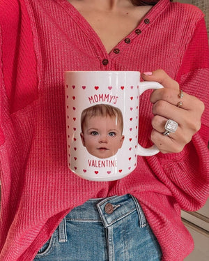 Personalized Heart Face Mug