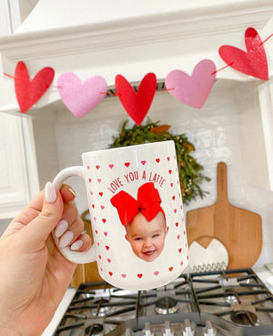 Personalized Heart Face Mug