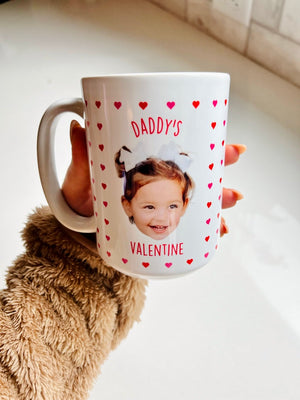 Personalized Heart Face Mug