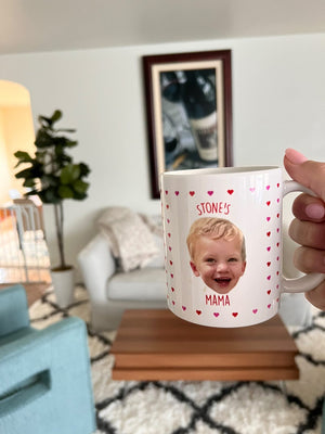 Personalized Heart Face Mug