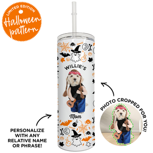 Pet Halloween Skinny Tumbler