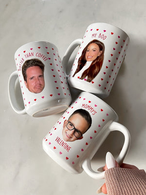 Personalized Heart Face Mug