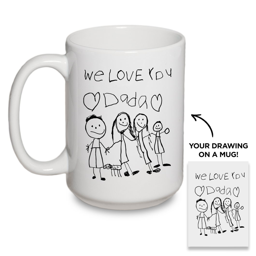 Your Child's Handwritten Note On A Mug