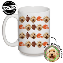 Load image into Gallery viewer, Personalized Pet Football Mug
