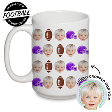 Load image into Gallery viewer, Personalized Football Mug
