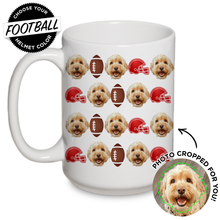 Load image into Gallery viewer, Personalized Pet Football Mug
