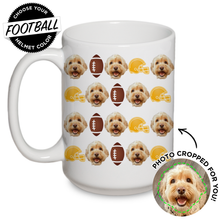 Load image into Gallery viewer, Personalized Pet Football Mug
