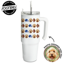 Load image into Gallery viewer, Personalized Pet Football Large Tumbler
