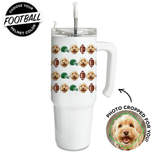 Load image into Gallery viewer, Personalized Pet Football Large Tumbler
