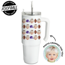 Load image into Gallery viewer, Personalized Football Large Tumbler
