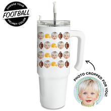 Load image into Gallery viewer, Personalized Football Large Tumbler
