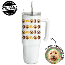 Load image into Gallery viewer, Personalized Pet Football Large Tumbler
