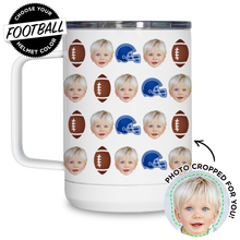 Load image into Gallery viewer, Personalized Football Travel Mug

