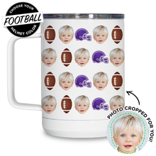 Load image into Gallery viewer, Personalized Football Travel Mug
