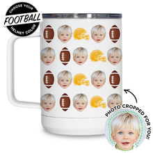 Load image into Gallery viewer, Personalized Football Travel Mug
