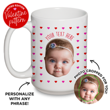 Load image into Gallery viewer, Personalized Heart Face Mug
