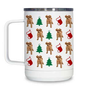 Personalized Pet Christmas Pattern Travel Mug