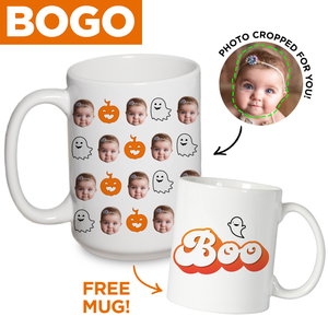 BOGO: Personalized Halloween Mug + 11 oz Ghost Mug