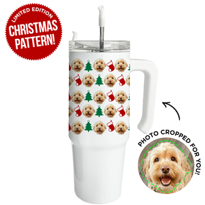 Personalized Pet Christmas Large Tumbler