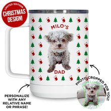 Load image into Gallery viewer, Personalized Pet Christmas Travel Mug
