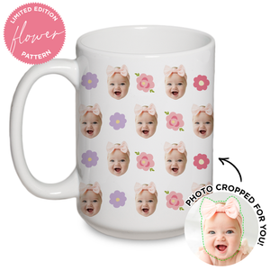 Personalized Flower Pattern Mug
