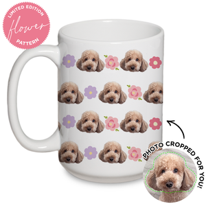Personalized Pet Flower Pattern Mug