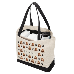 Personalized Pet Pattern Tote Bag