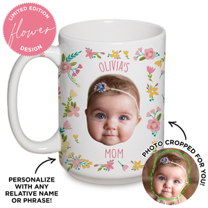 Personalized Baby Flower Mug