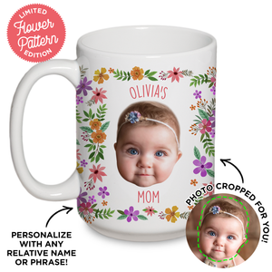 Personalized Baby Flower Mug