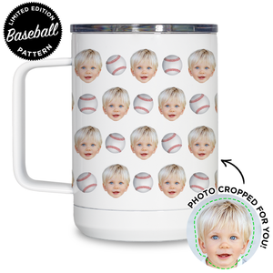 Personalized Baseball Travel Mug